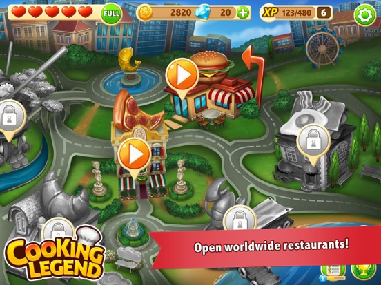 Cooking Legend Restaurant Game iPad app afbeelding 5