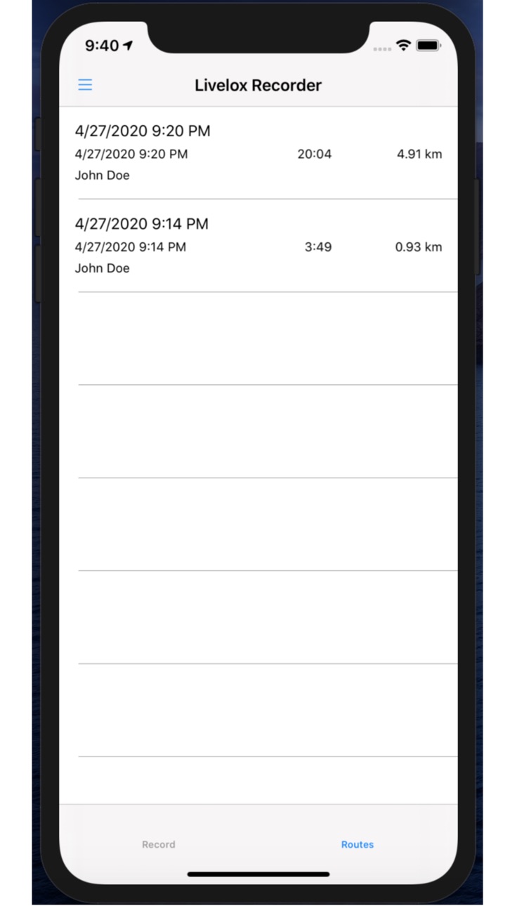 iPhone screenshot