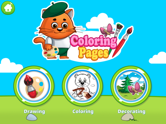 Coloring Book for Kids Animals iPad screenshot 6 - Education app