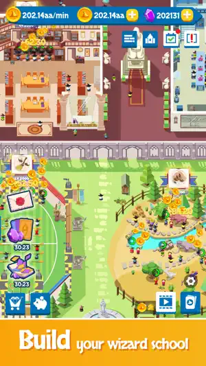 Idle Wizard School - Idle Game screenshot 1