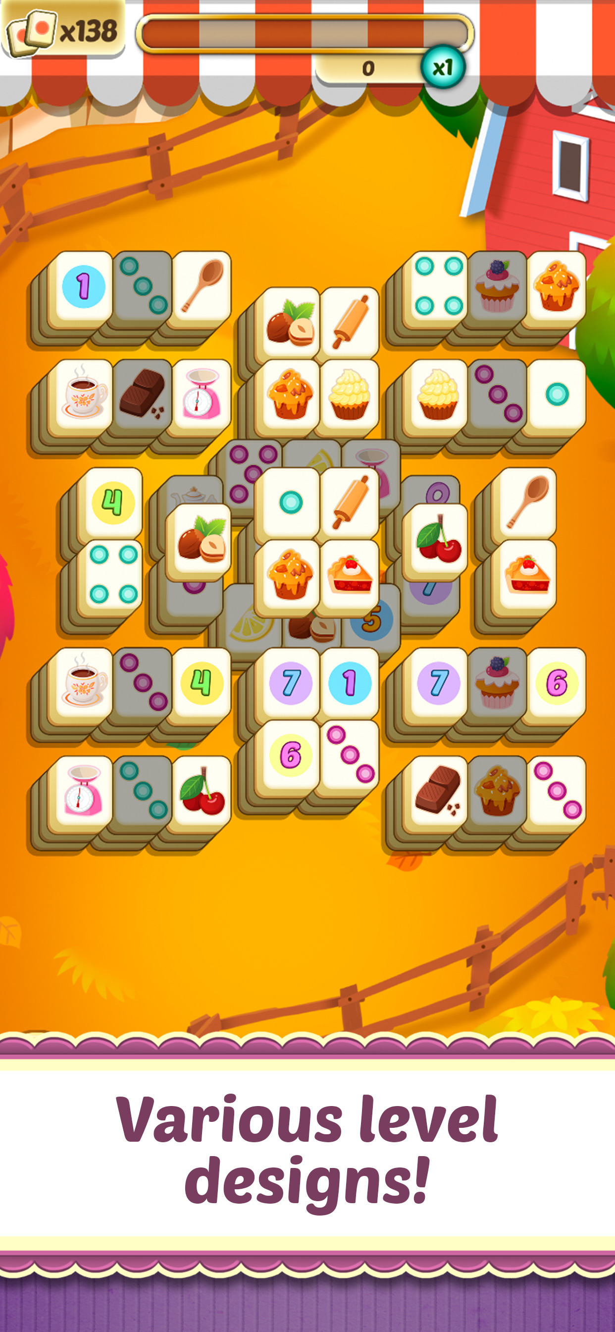Mahjong Cupcake Bakery Puzzle