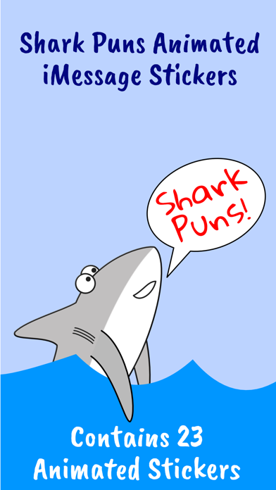 Shark Puns Animated Stickersのおすすめ画像1