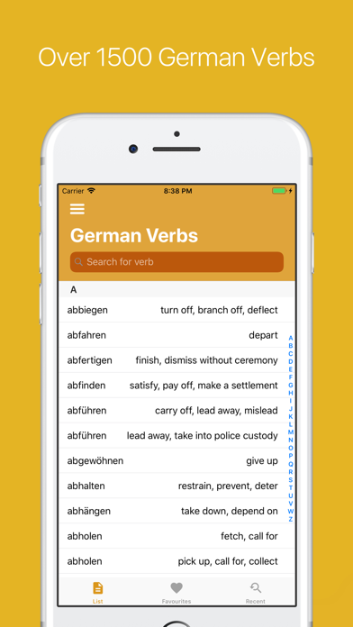 German Verb Conjugator Pro Screenshot