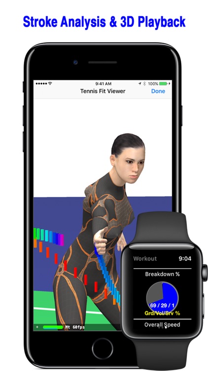 Tennis Fit : Track Score Swing