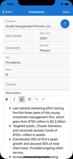 Got Resume Builder: Screenshot 7 von 10