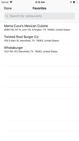 Where to eat? screenshot