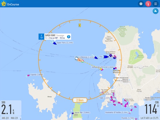 OnCourse - boating & sailing iPad app afbeelding 1