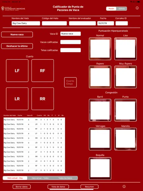 Teat End Scorer