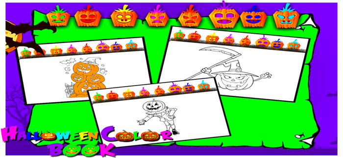 Halloween Coloring Pages Game