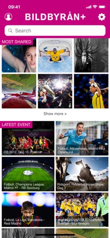 Bildbyrån Plus app screenshot