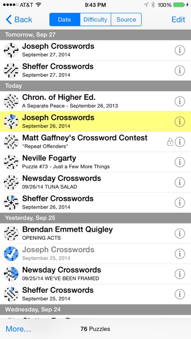 Crosswords Screenshot