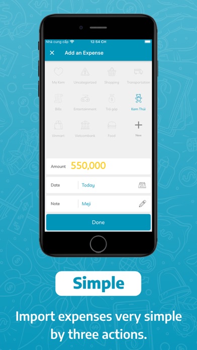 Screenshot #1 pour MOSA - Manage expense
