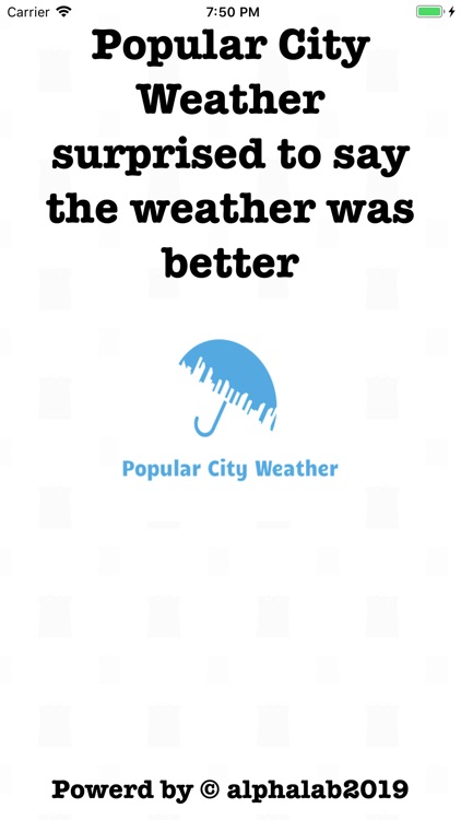 Popular City Weather