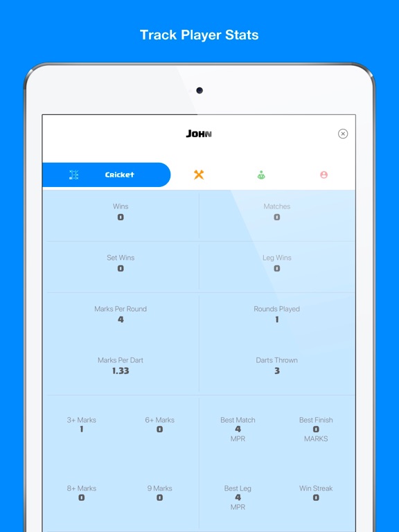 Dart Scorer Cricket and X01 iPad screenshot 7 - Sports app