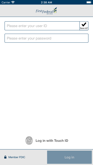 First Federal Bank NC Business Screenshot