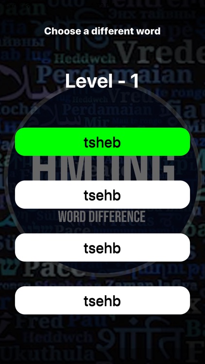 Word Difference - Hmong