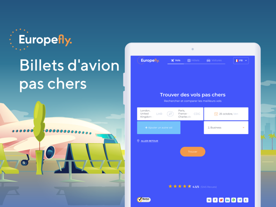 Screenshot #4 pour EuropeFly - vols pas chers