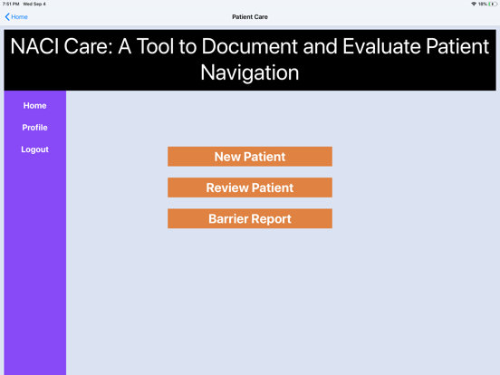 NACI Care iPad screenshot 4 - Medical app