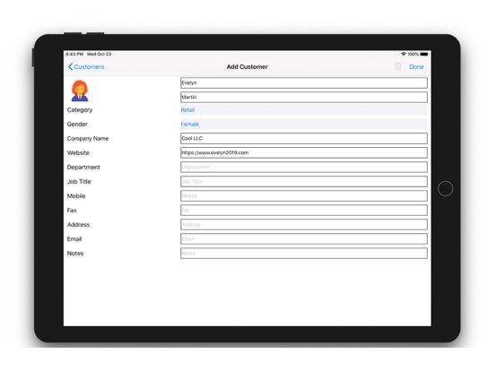 Screenshot #5 pour Ma gestion client - Contact