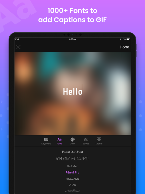 EzGIF GIF Editor: Video Maker iPad screenshot 4 - Photo & Video app