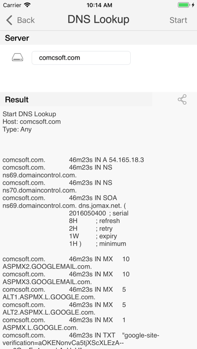 iNetTools - Ping,DNS,Port Scan Screenshot