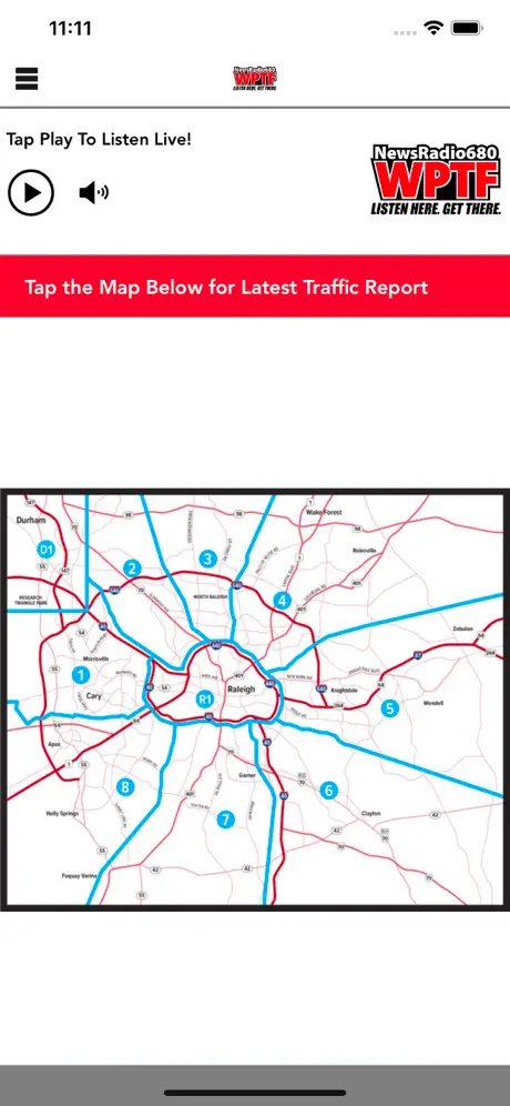 WPTF Triangle Traffic