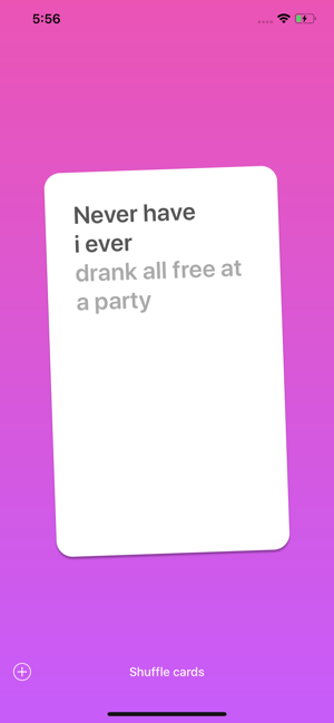 Never have I ever! Party game