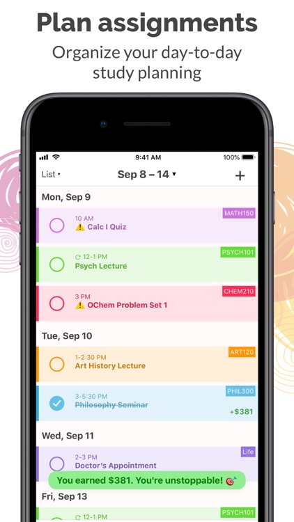 chipper college study planner by cram fighter llc college planner app