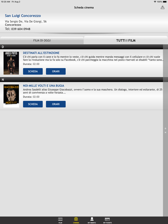 Screenshot #5 pour Webtic San Luigi Cineteatro