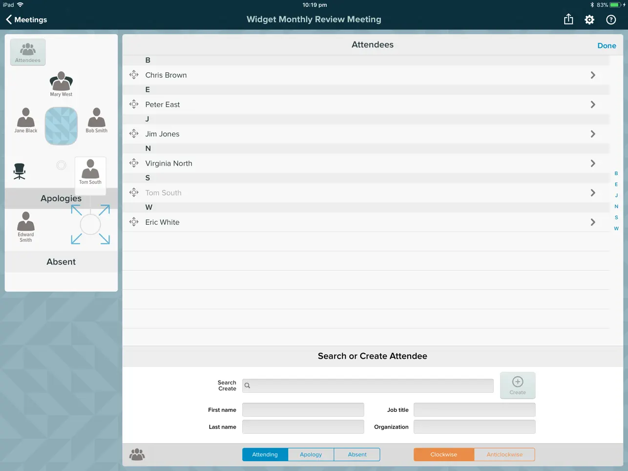 Screenshot #6 pour for Meetings: Minutes & Agenda