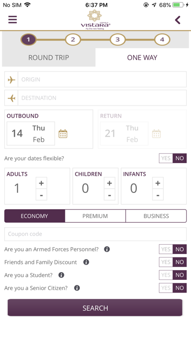 Vistara - India's Best Airline Screenshot