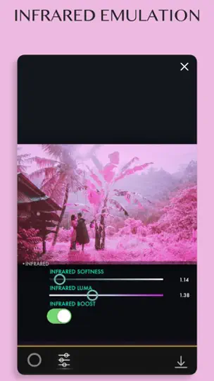 Скриншот Full Spectrum Camera на iPhone 8