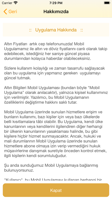 Screenshot #3 pour Altın Fiyatları