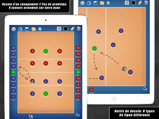 Screenshot #5 pour Planche Tactique: Volley