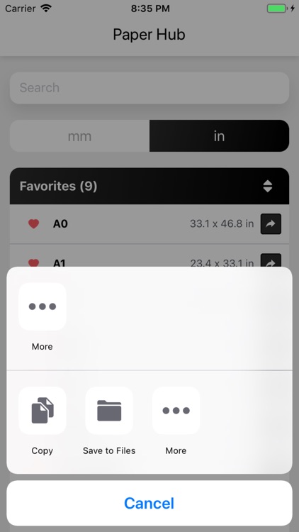Paper Hub for ISO paper size screenshot-3