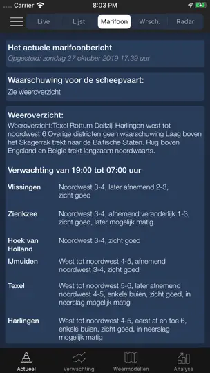 Screenshot von Zeeweer - Maritieme App auf dem iPhone 2