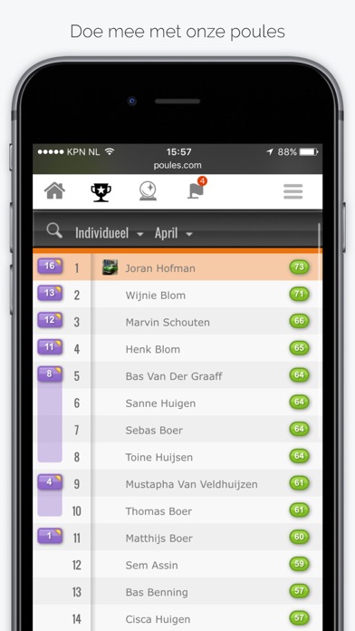 Poules.com Screenshot