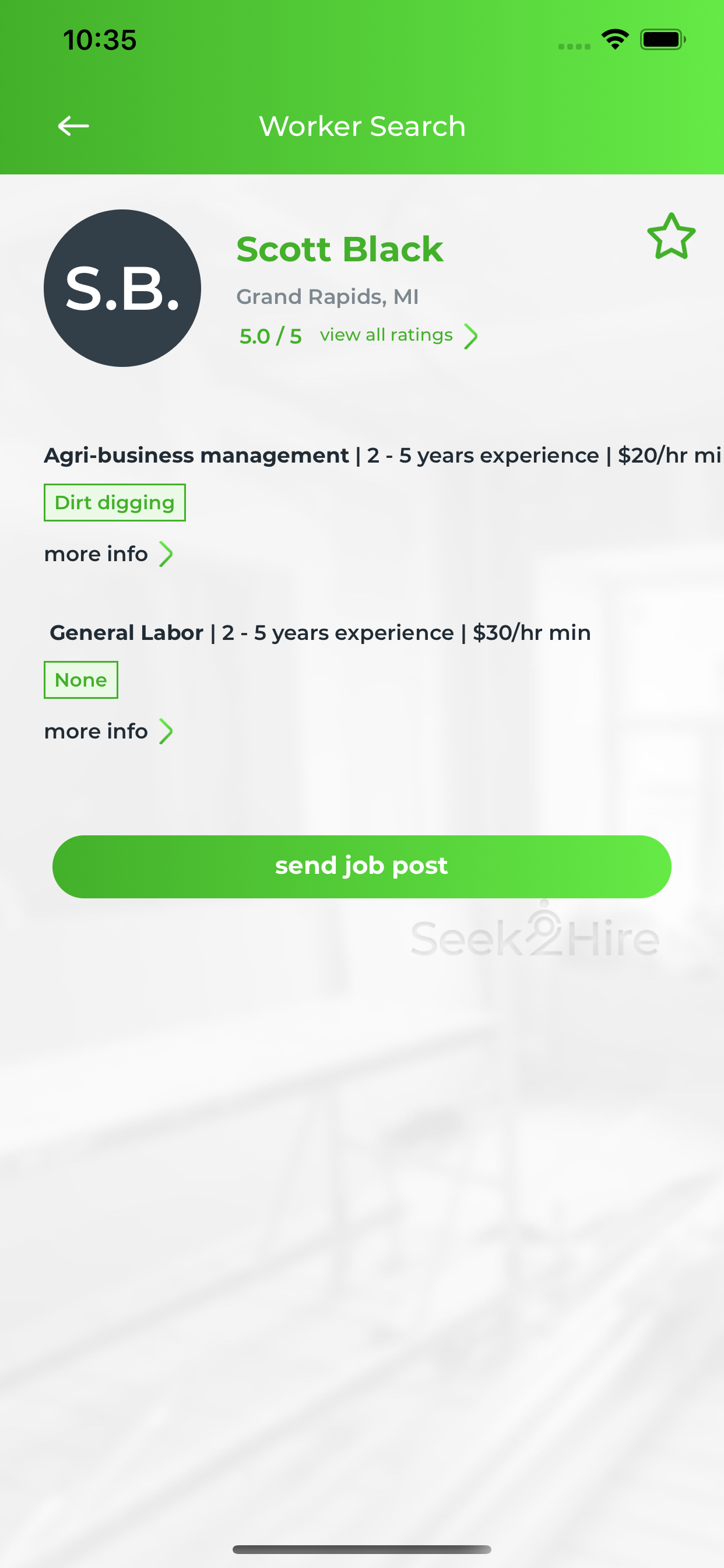 Seek2Work / Seek2Hire screenshot 6