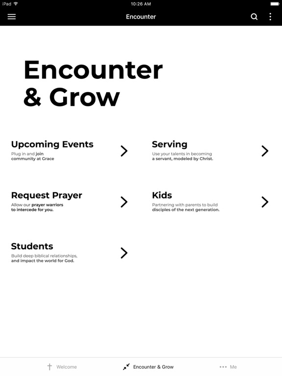 Grace.Community iPad screenshot 2 - Education app