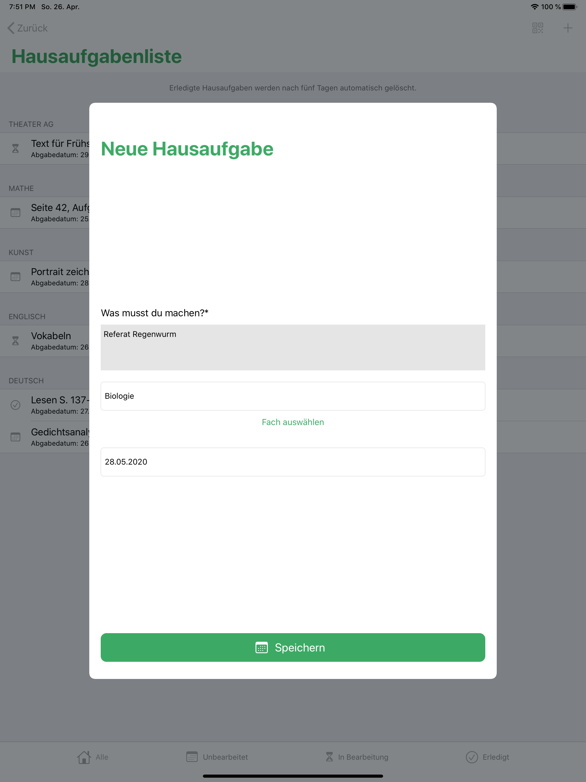 Hausaufgaben Control screenshot 18