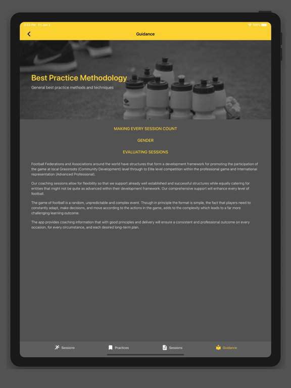 Football Sessions - Coach iPad screenshot 3 - Sports app