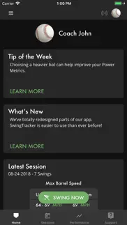 swingtracker iphone screenshot 1