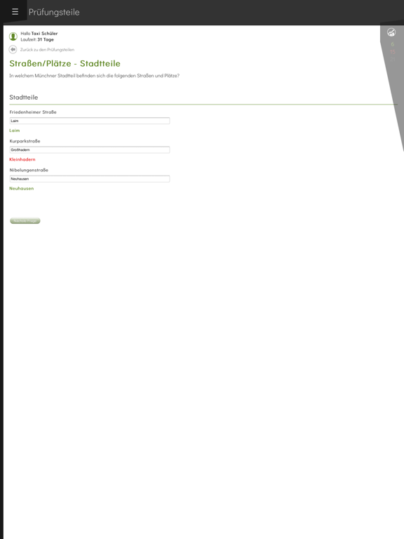 Screenshot #6 pour Taxi-Prüfung München