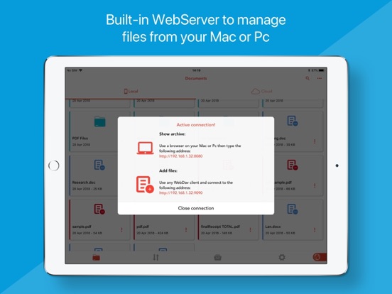Amerigo File Manager iPad screenshot 8 - Utilities app