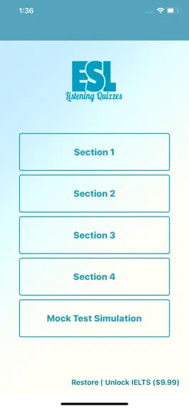 Game screenshot IELTS English Listening Test mod apk
