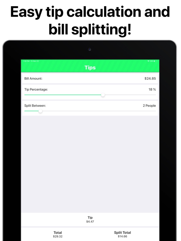 Screenshot #4 pour Tips - Tip Calculator