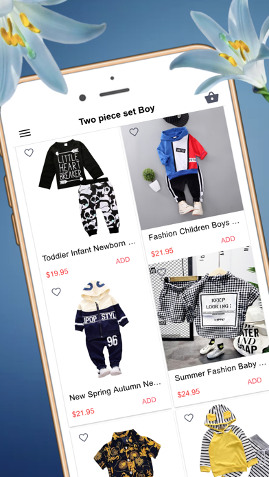 Cheap baby clothing shopping Screenshot