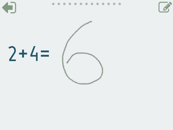Math up to 10 in German iPad screenshot