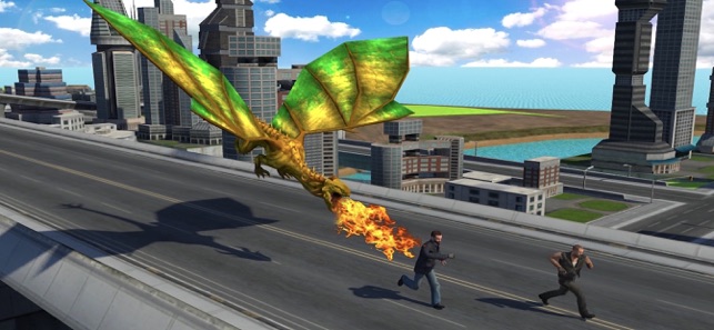 Flying Dragon Clash Simulation