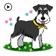 Animated Miniature Schnauzer app icon - Stickers app for iPhone